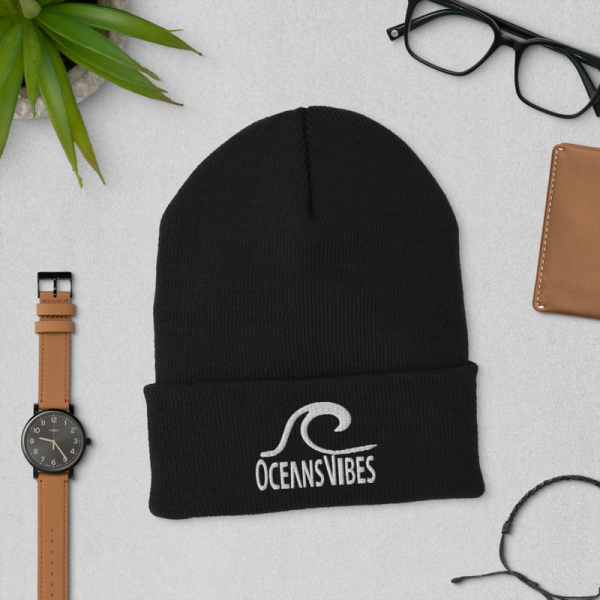 Beanie OcenasVibes Wave White